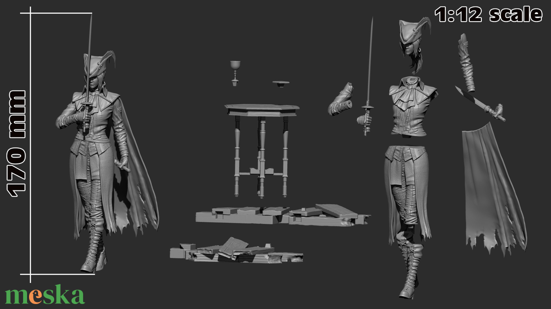 Lady Maria - Bloodborne - művészet - makett, modell - Meska.hu Lady Maria - Bloodborne - művészet - makett, modell - Meska.hu