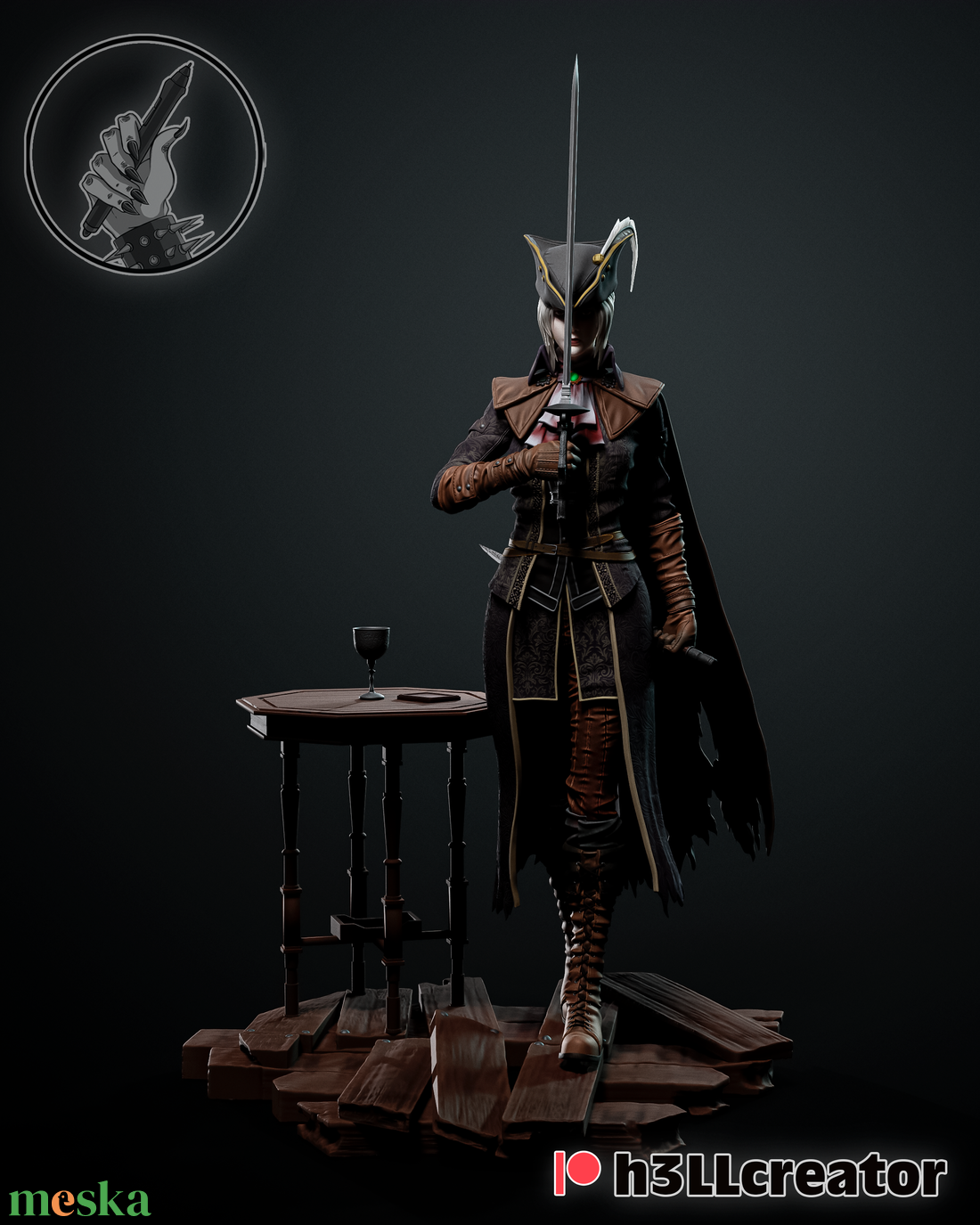 Lady Maria - Bloodborne - művészet - makett, modell - Meska.hu Lady Maria - Bloodborne - művészet - makett, modell - Meska.hu