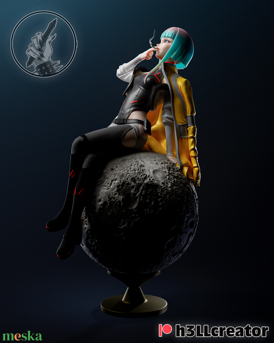 Lucy - Cyberpunk Edgerunners - művészet - makett, modell - Meska.hu Lucy - Cyberpunk Edgerunners - művészet - makett, modell - Meska.hu