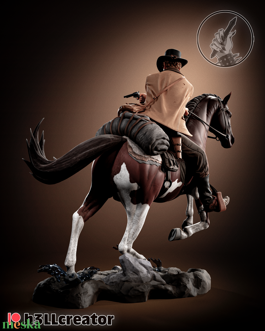 Arthur Morgan - Red Dead Redemption - művészet - makett, modell - Meska.hu Arthur Morgan - Red Dead Redemption - művészet - makett, modell - Meska.hu