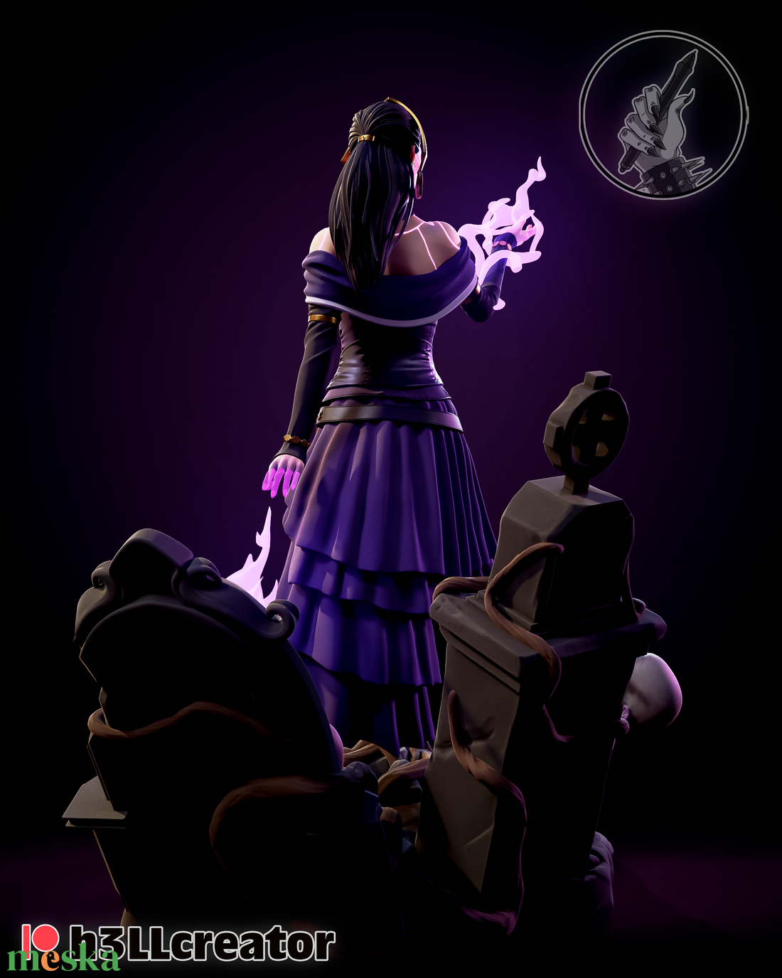 Liliana Vess - Baldur's gate 3 - művészet - makett, modell - Meska.hu Liliana Vess - Baldur's gate 3 - művészet - makett, modell - Meska.hu