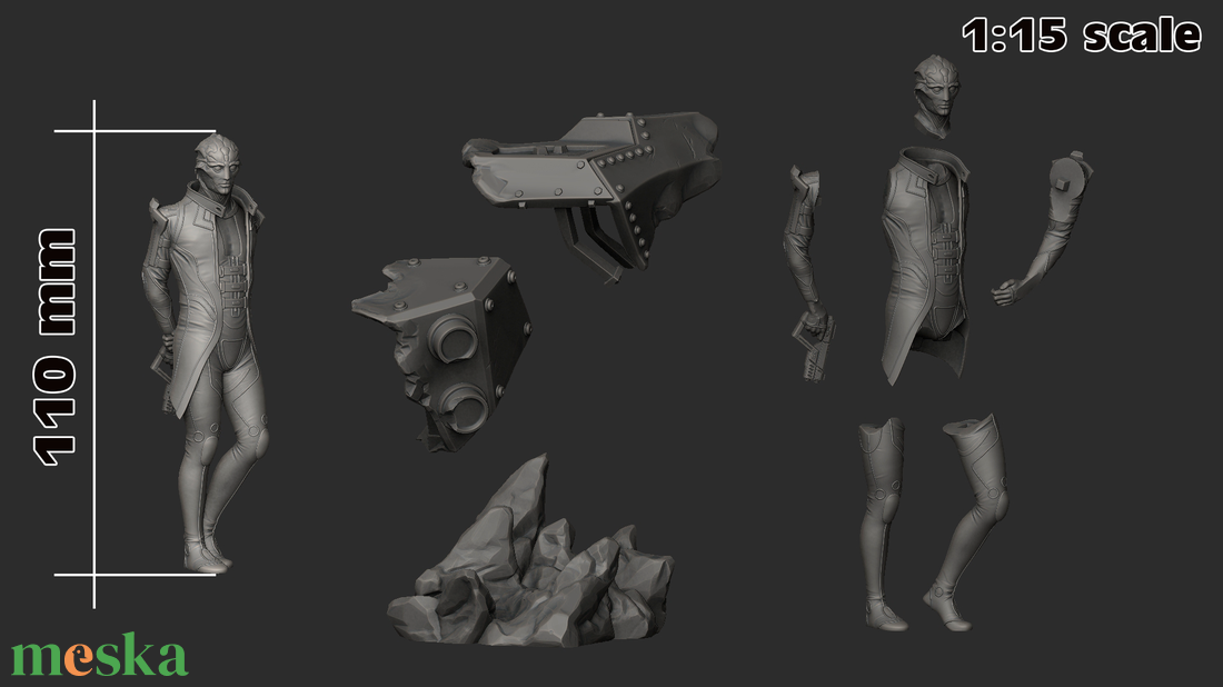 Thane Krios - Mass effect - művészet - makett, modell - Meska.hu Thane Krios - Mass effect - művészet - makett, modell - Meska.hu