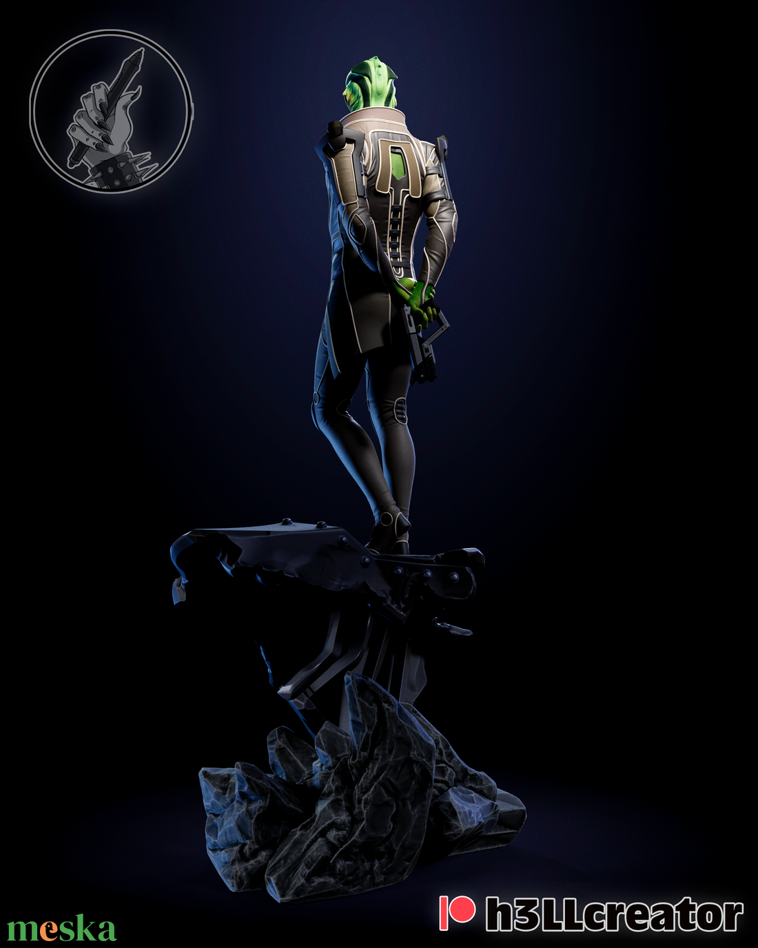 Thane Krios - Mass effect - művészet - makett, modell - Meska.hu Thane Krios - Mass effect - művészet - makett, modell - Meska.hu