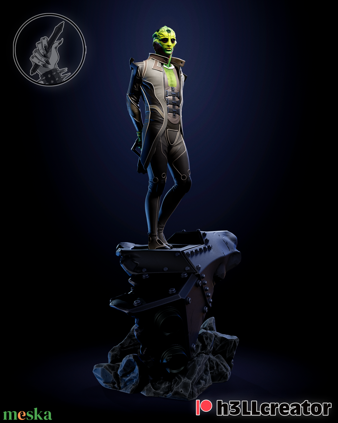 Thane Krios - Mass effect - művészet - makett, modell - Meska.hu Thane Krios - Mass effect - művészet - makett, modell - Meska.hu