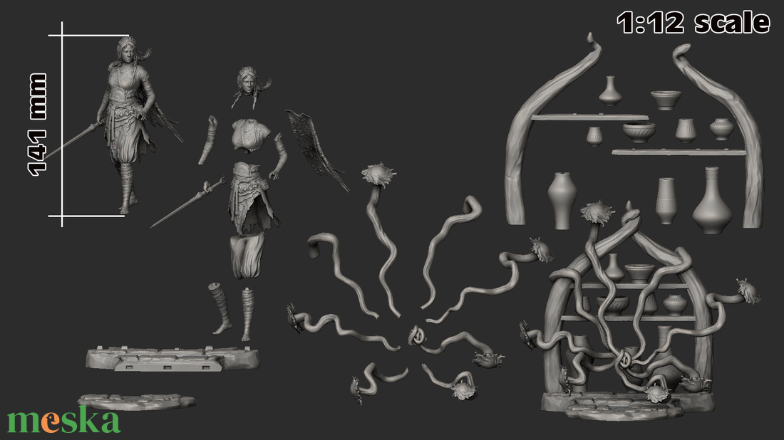 Freya - God of War - művészet - makett, modell - Meska.hu Freya - God of War - művészet - makett, modell - Meska.hu