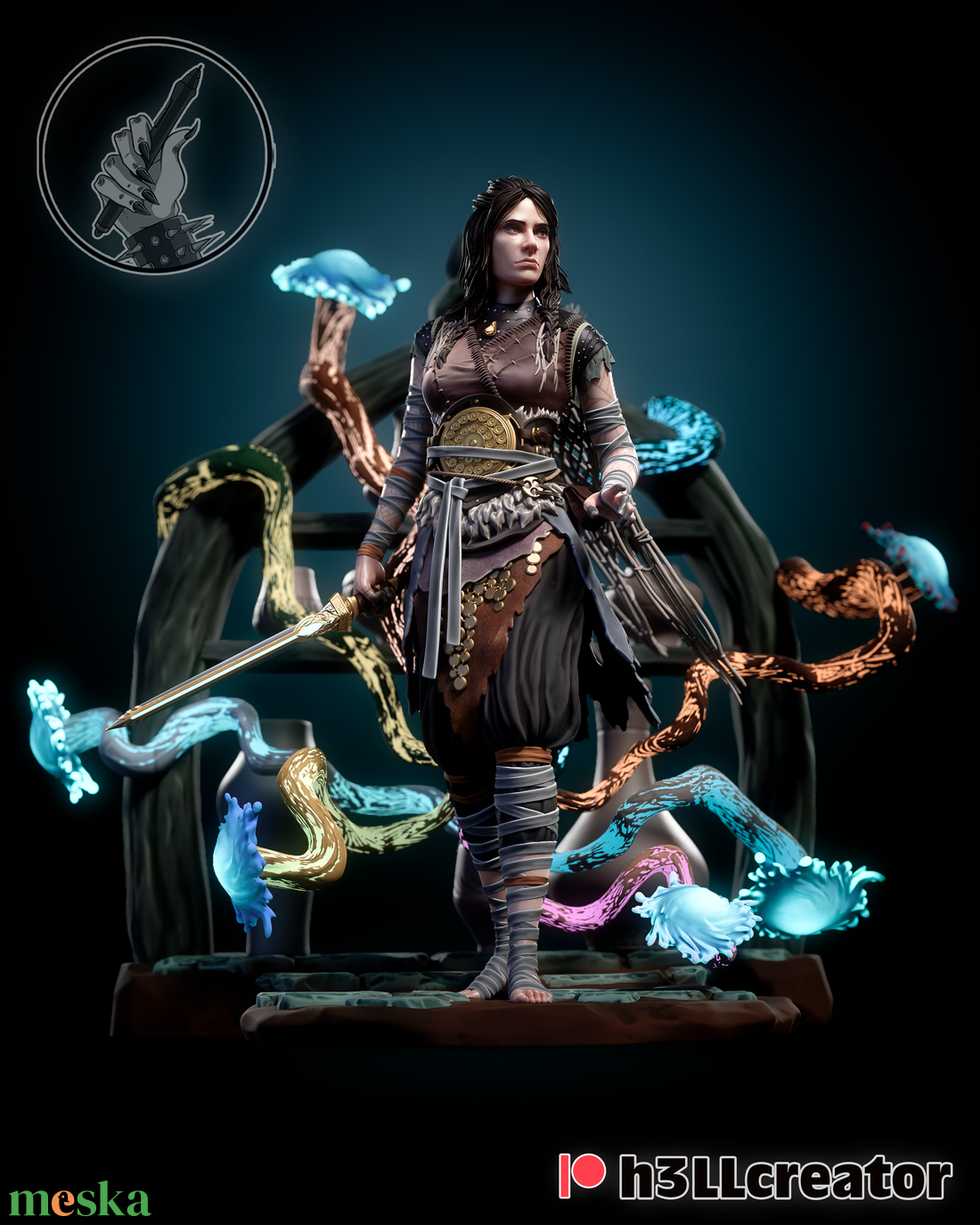 Freya - God of War - művészet - makett, modell - Meska.hu Freya - God of War - művészet - makett, modell - Meska.hu