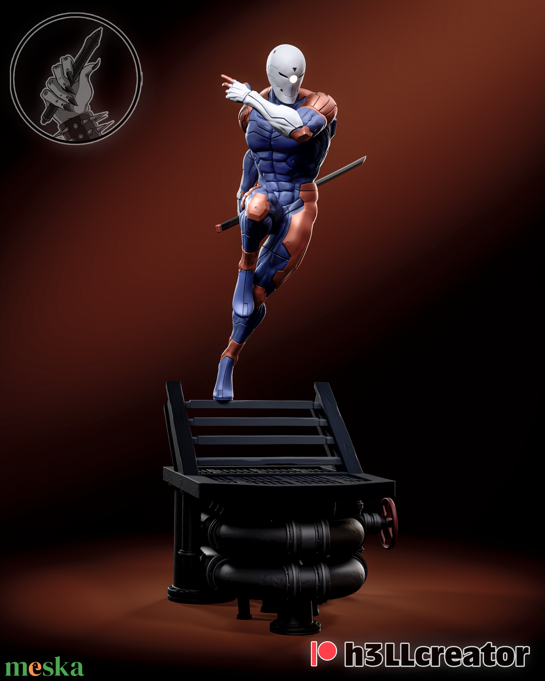 Gray Fox - Metal Gear Solid - művészet - makett, modell - Meska.hu