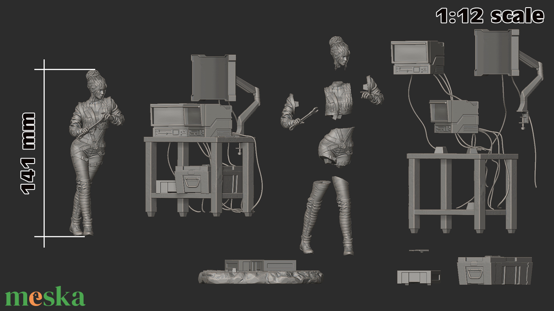 Panam Palmer - Cyberpunk 2077 - művészet - makett, modell - Meska.hu Panam Palmer - Cyberpunk 2077 - művészet - makett, modell - Meska.hu