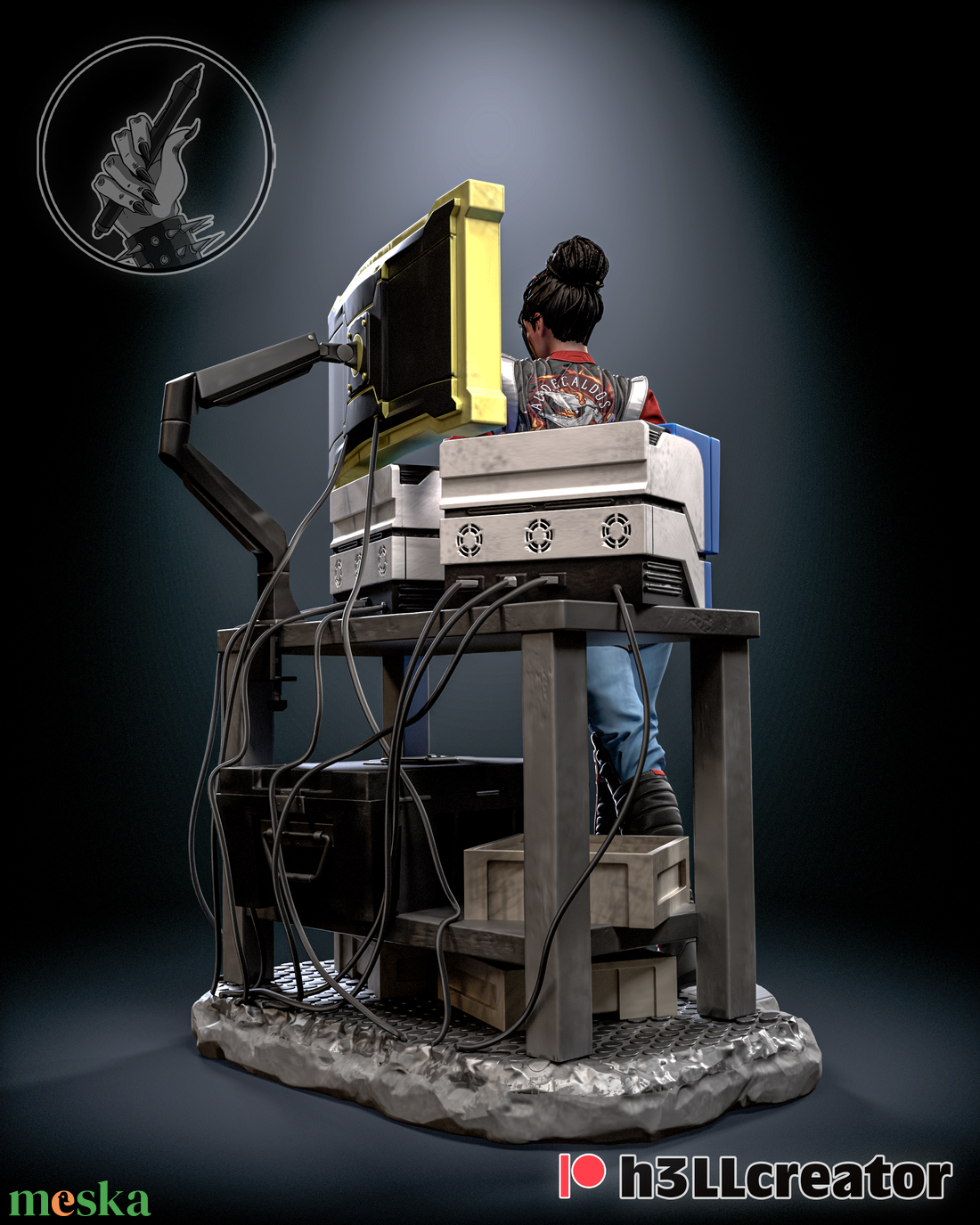 Panam Palmer - Cyberpunk 2077 - művészet - makett, modell - Meska.hu Panam Palmer - Cyberpunk 2077 - művészet - makett, modell - Meska.hu