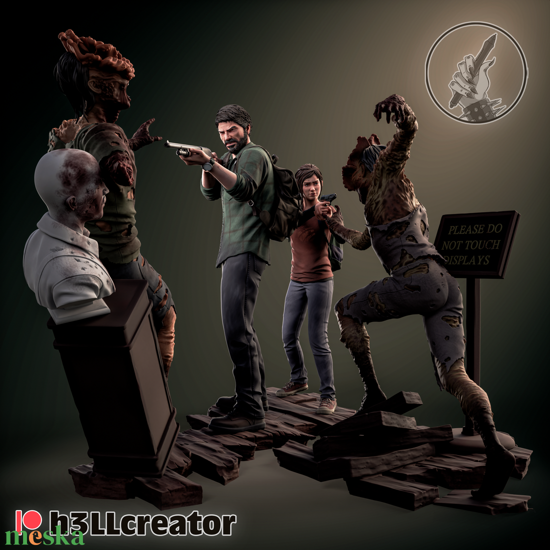 Joel and Ellie diorama - The Walking Dead - művészet - makett, modell - Meska.hu Joel and Ellie diorama - The Walking Dead - művészet - makett, modell - Meska.hu