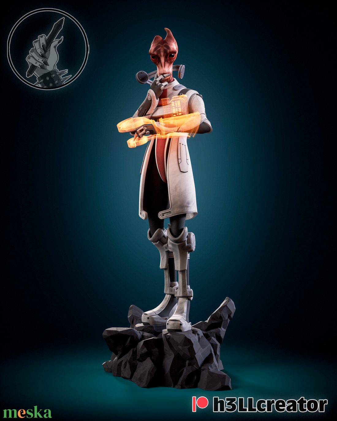 Mordin Solus - Mass Effect - művészet - makett, modell - Meska.hu Mordin Solus - Mass Effect - művészet - makett, modell - Meska.hu