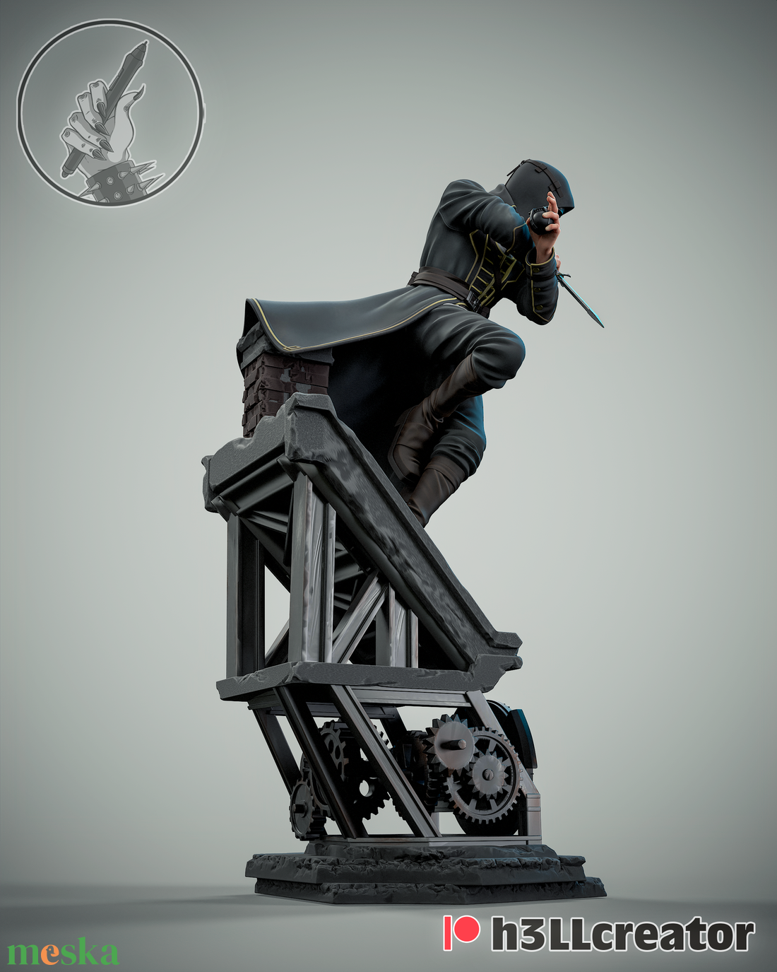 Corvo Attano - Dishonored - művészet - makett, modell - Meska.hu Corvo Attano - Dishonored - művészet - makett, modell - Meska.hu