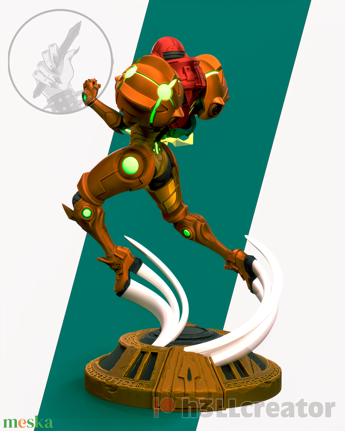 Samus - Metroid - művészet - makett, modell - Meska.hu Samus - Metroid - művészet - makett, modell - Meska.hu
