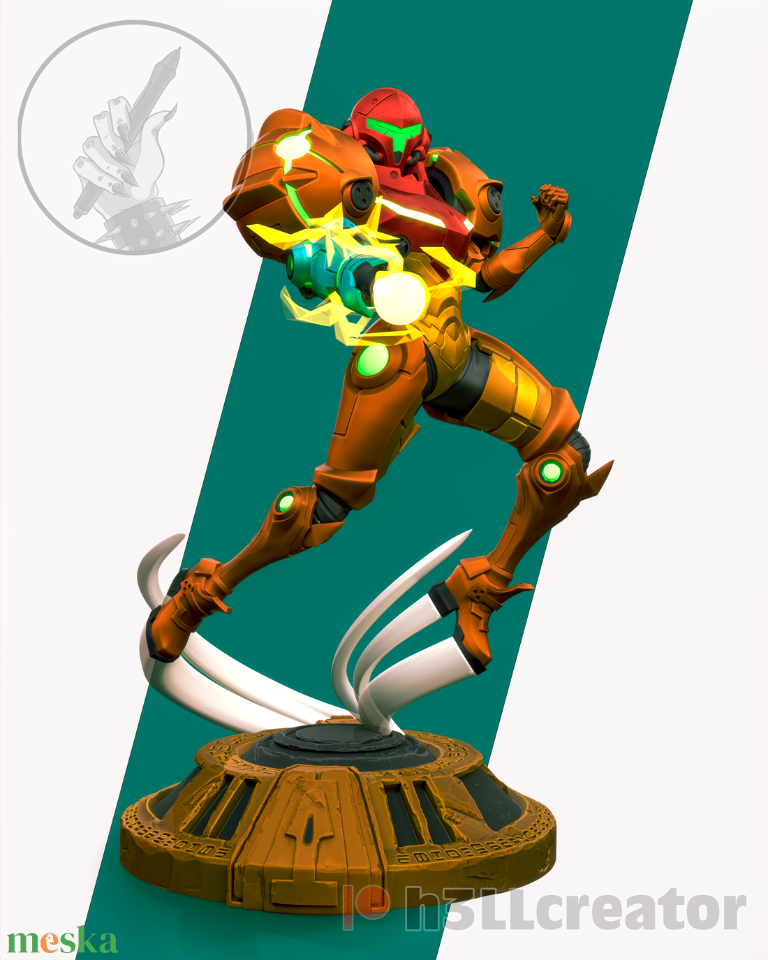 Samus - Metroid - művészet - makett, modell - Meska.hu Samus - Metroid - művészet - makett, modell - Meska.hu