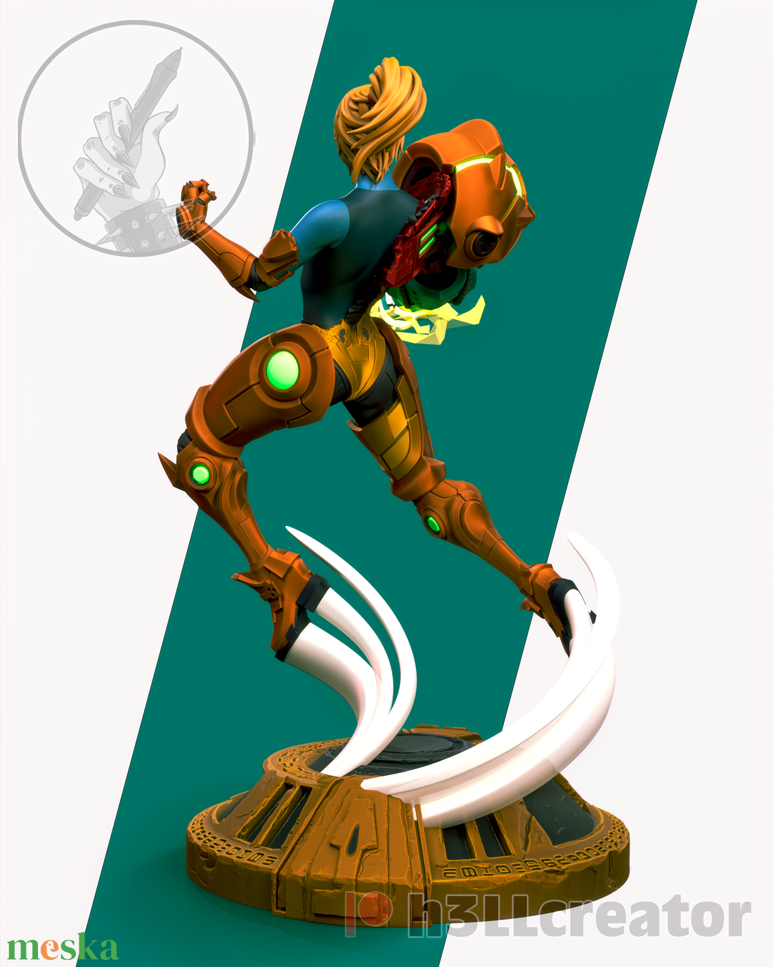 Samus - alternatív - Metroid - művészet - makett, modell - Meska.hu Samus - alternatív - Metroid - művészet - makett, modell - Meska.hu