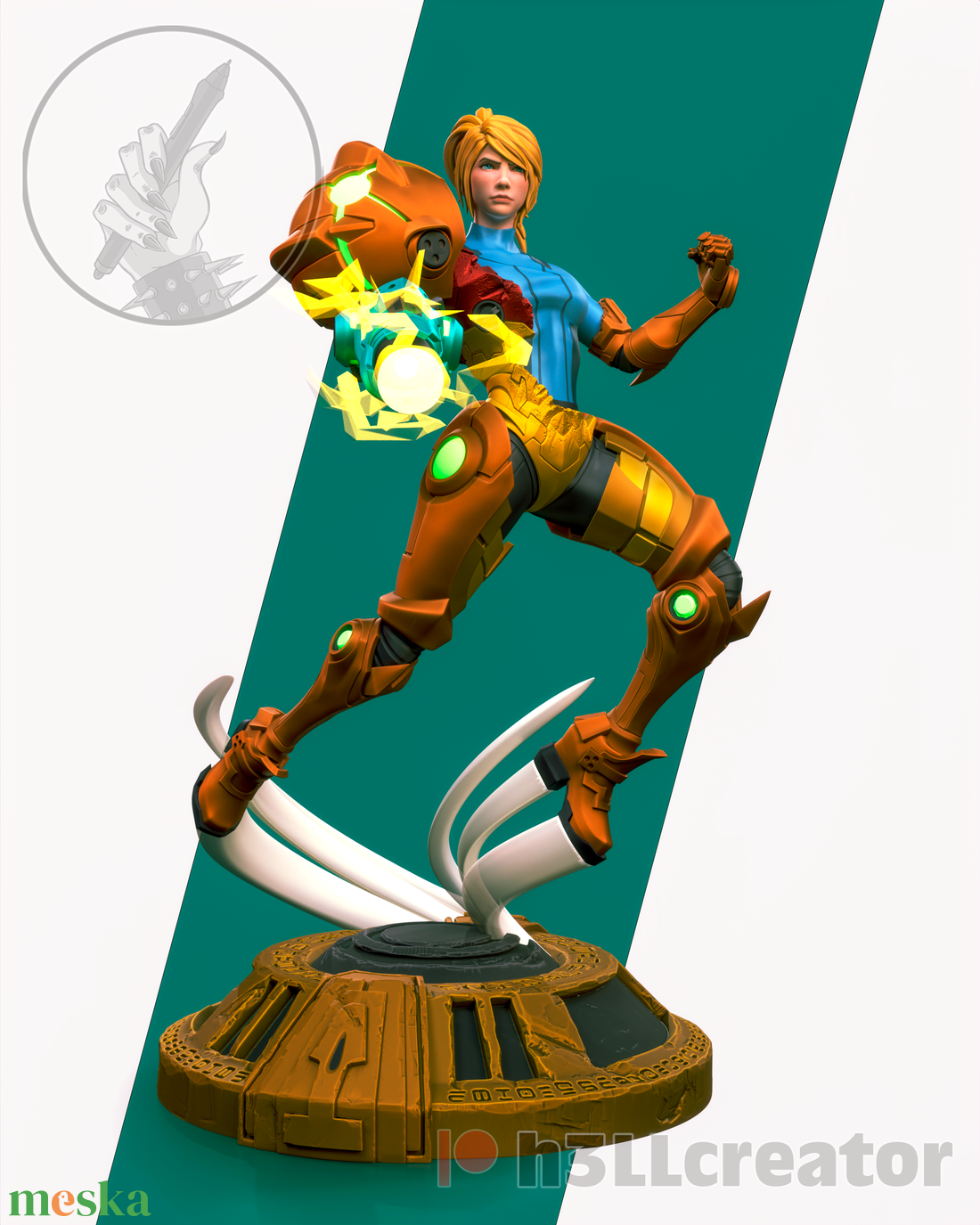 Samus - alternatív - Metroid - művészet - makett, modell - Meska.hu Samus - alternatív - Metroid - művészet - makett, modell - Meska.hu