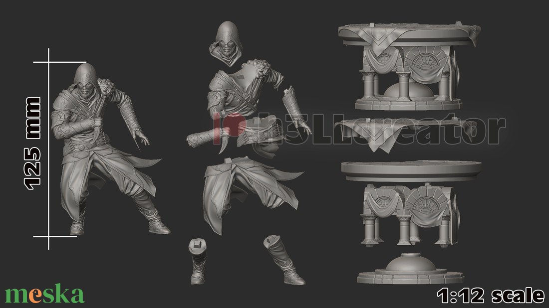 Ezio - Assasin's Creed - művészet - makett, modell - Meska.hu Ezio - Assasin's Creed - művészet - makett, modell - Meska.hu