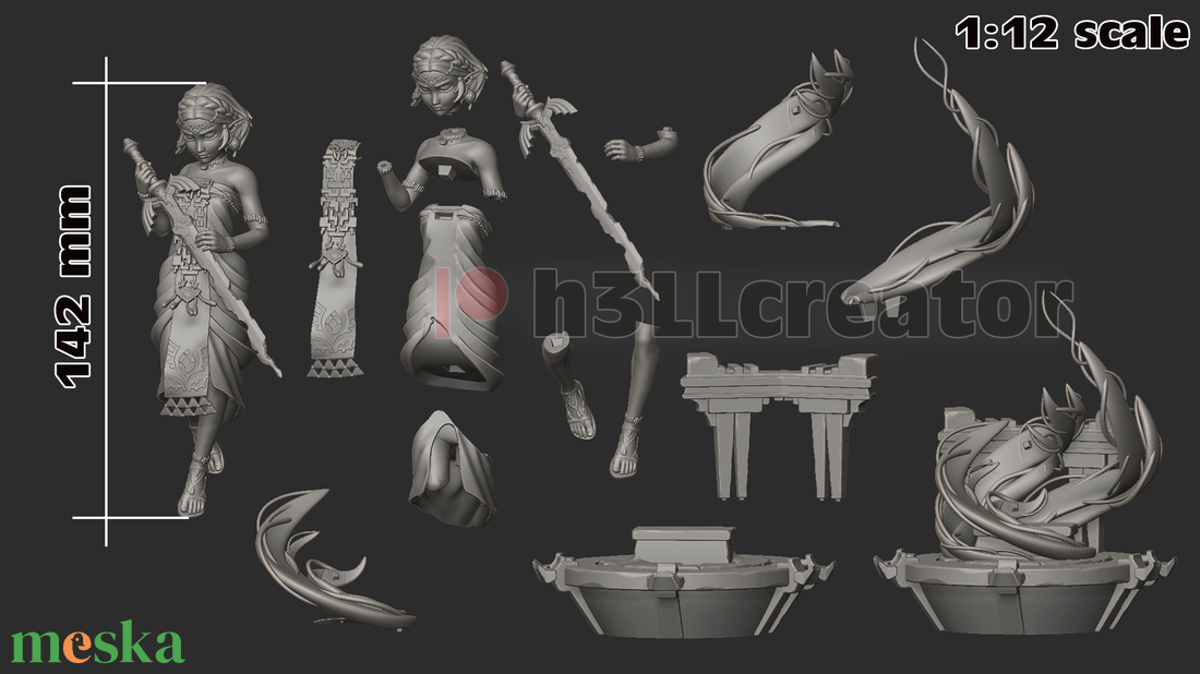 Zelda - The Legend of Zelda - művészet - makett, modell - Meska.hu Zelda - The Legend of Zelda - művészet - makett, modell - Meska.hu