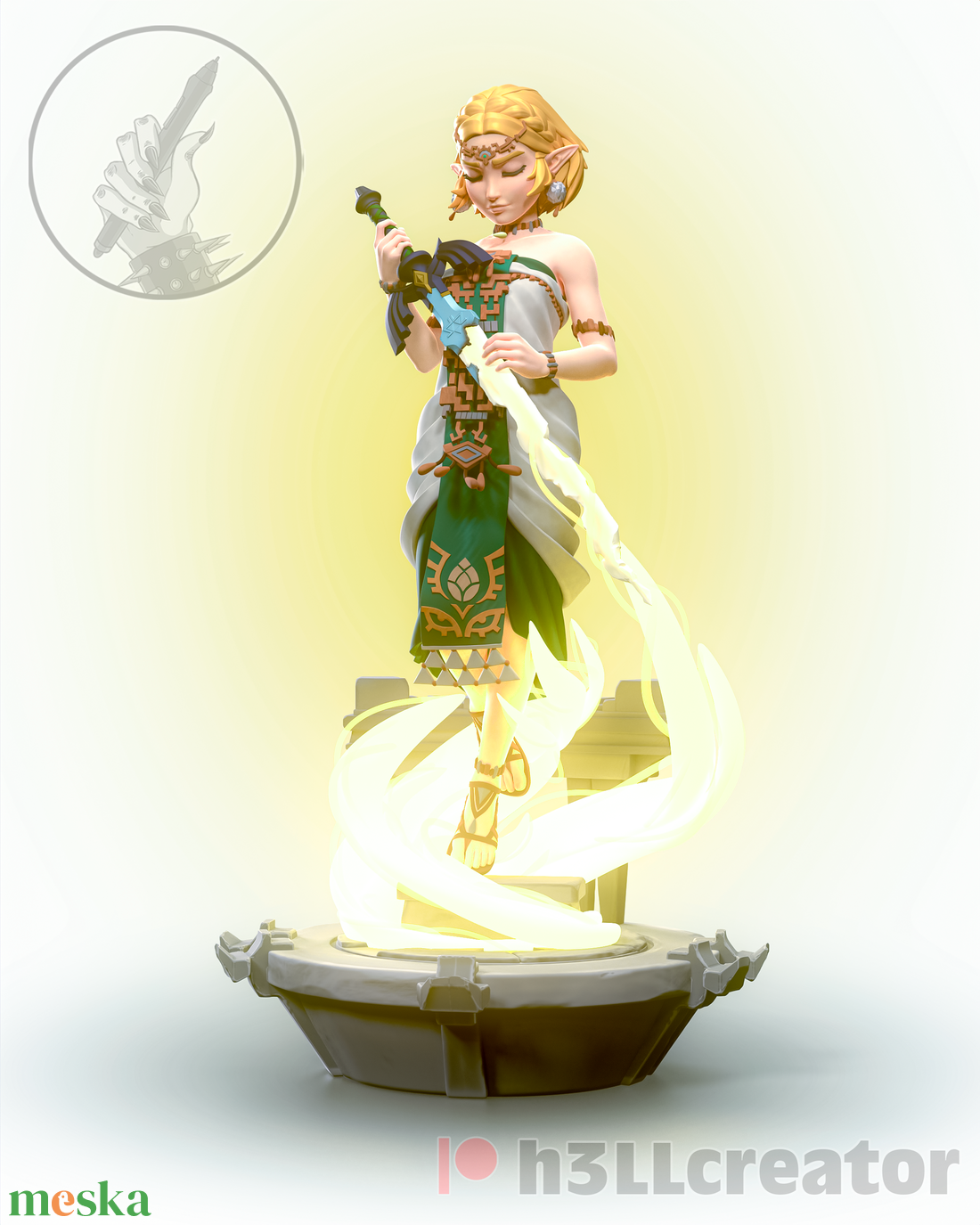 Zelda - The Legend of Zelda - művészet - makett, modell - Meska.hu Zelda - The Legend of Zelda - művészet - makett, modell - Meska.hu