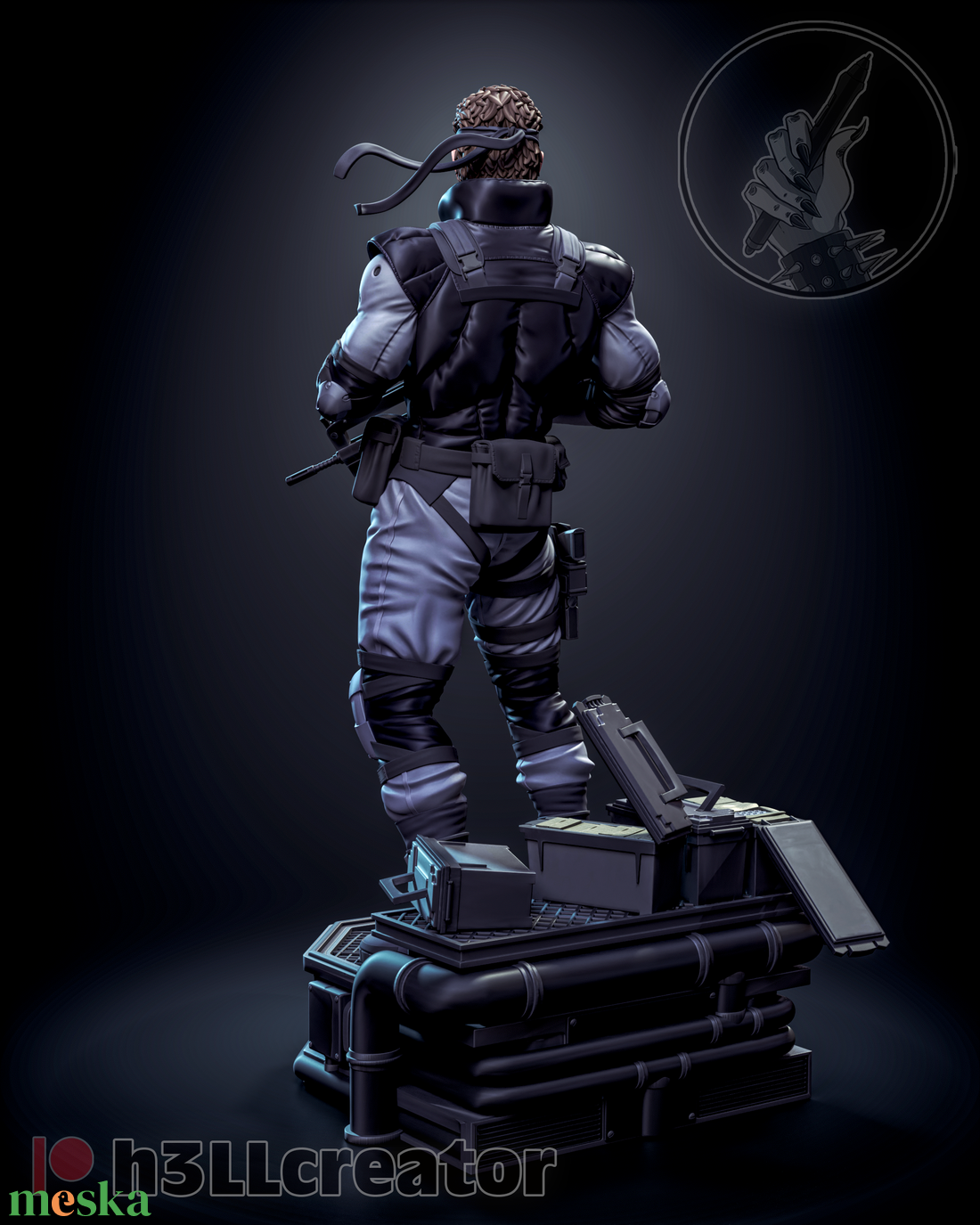 Solid Snake - Metal Gear Solid - művészet - makett, modell - Meska.hu Solid Snake - Metal Gear Solid - művészet - makett, modell - Meska.hu