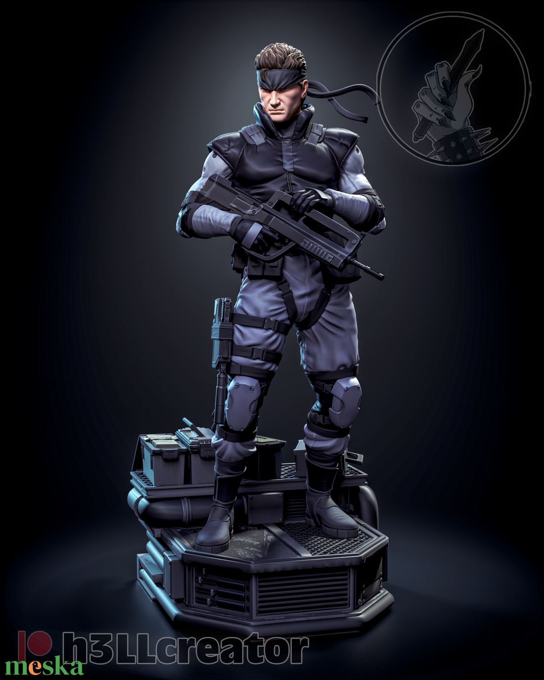 Solid Snake - Metal Gear Solid - művészet - makett, modell - Meska.hu Solid Snake - Metal Gear Solid - művészet - makett, modell - Meska.hu