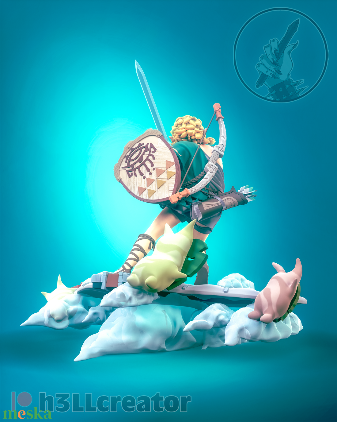 Link - Legend of Zelda - művészet - makett, modell - Meska.hu Link - Legend of Zelda - művészet - makett, modell - Meska.hu