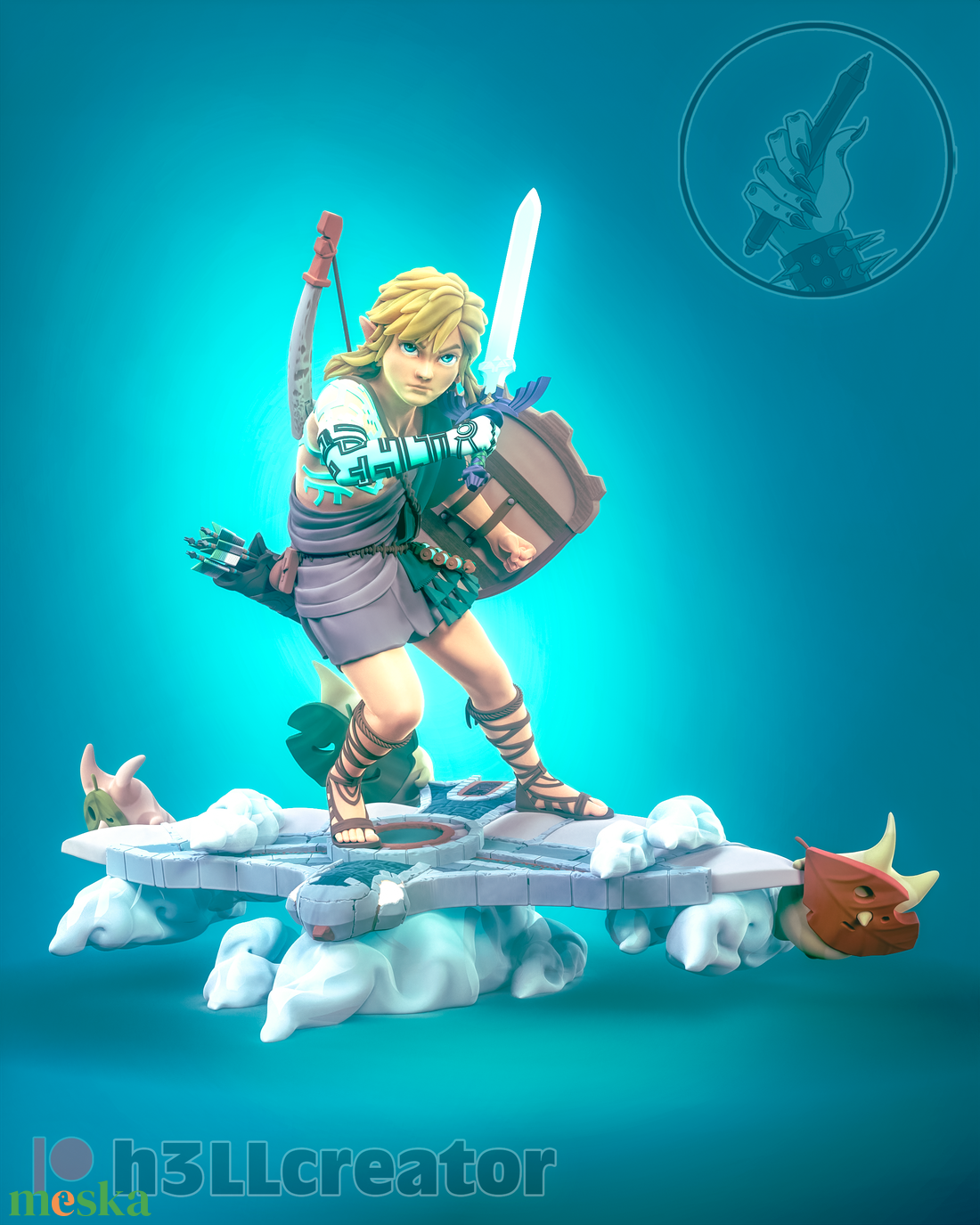 Link - Legend of Zelda - művészet - makett, modell - Meska.hu Link - Legend of Zelda - művészet - makett, modell - Meska.hu