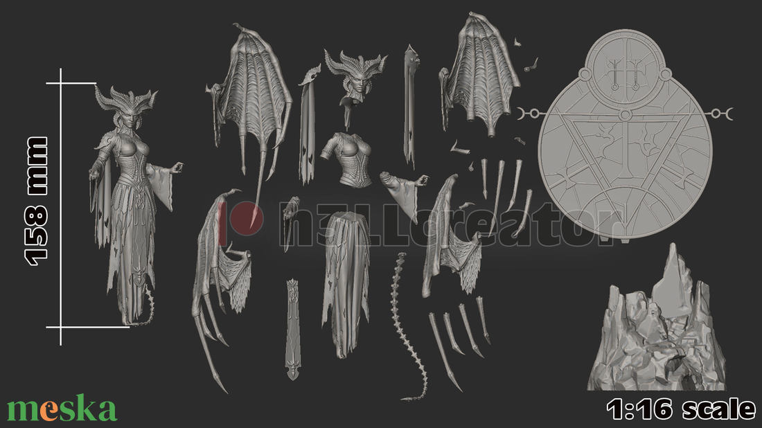 Lilith - Diablo 4 - művészet - makett, modell - Meska.hu Lilith - Diablo 4 - művészet - makett, modell - Meska.hu