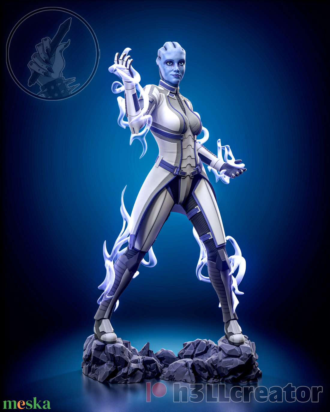 Liara - Mass Effect - művészet - makett, modell - Meska.hu Liara - Mass Effect - művészet - makett, modell - Meska.hu