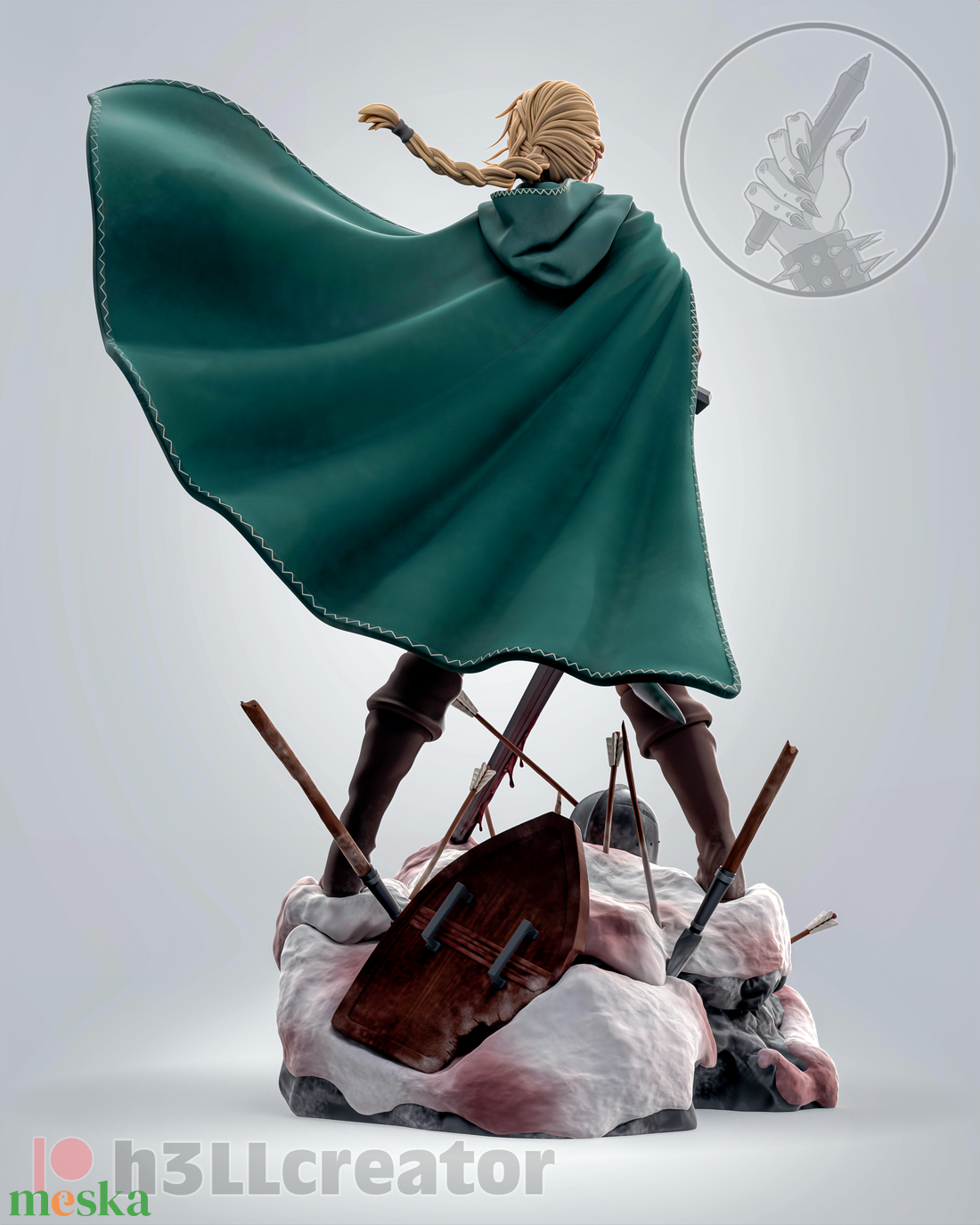 Queen Meve - The Witcher - művészet - makett, modell - Meska.hu