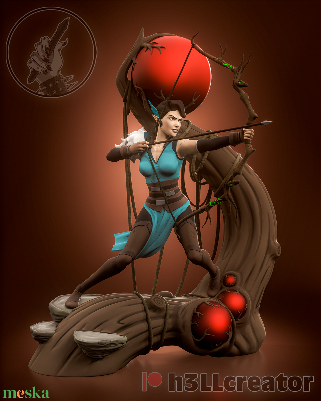 Vex'ahlia - The Legend of Vox Machina - művészet - makett, modell - Meska.hu Vex'ahlia - The Legend of Vox Machina - művészet - makett, modell - Meska.hu