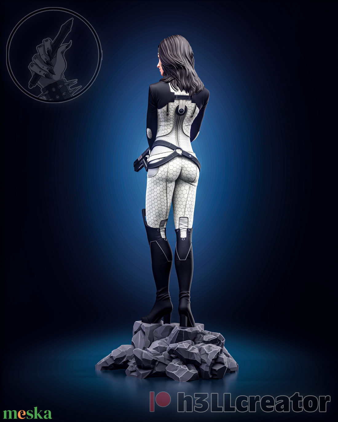 Miranda Lawson - Mass Effect - művészet - makett, modell - Meska.hu Miranda Lawson - Mass Effect - művészet - makett, modell - Meska.hu