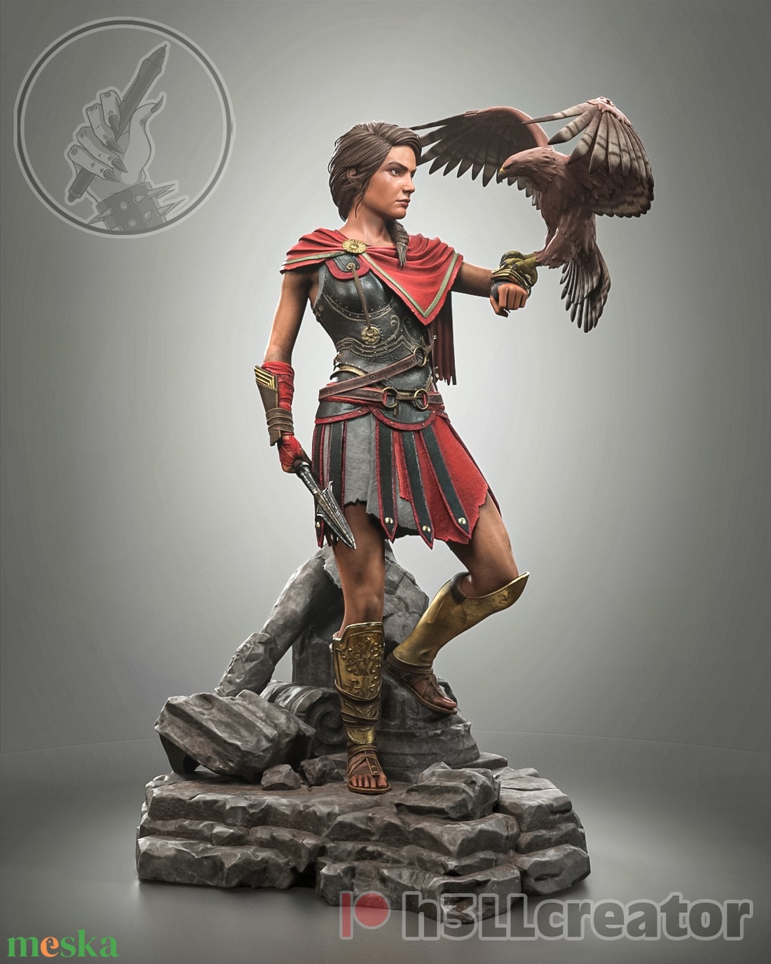 Kassandra - Assassin's Creed Odyssey - művészet - makett, modell - Meska.hu Kassandra - Assassin's Creed Odyssey - művészet - makett, modell - Meska.hu
