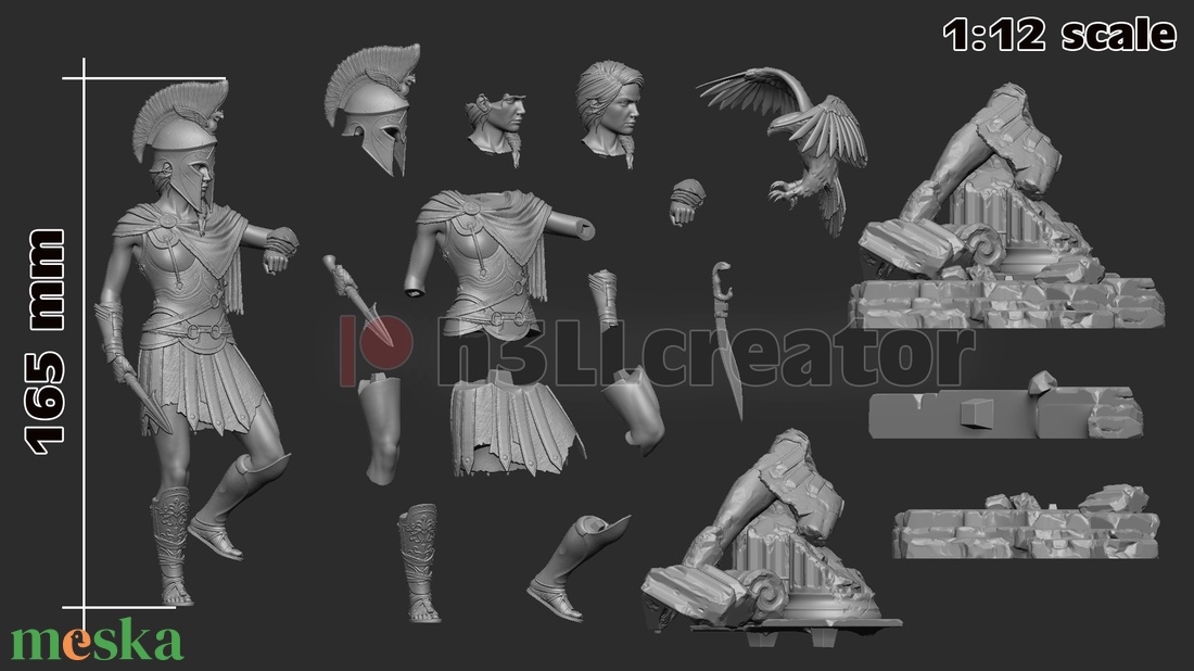 Kassandra - Assassin's Creed Odyssey - művészet - makett, modell - Meska.hu Kassandra - Assassin's Creed Odyssey - művészet - makett, modell - Meska.hu