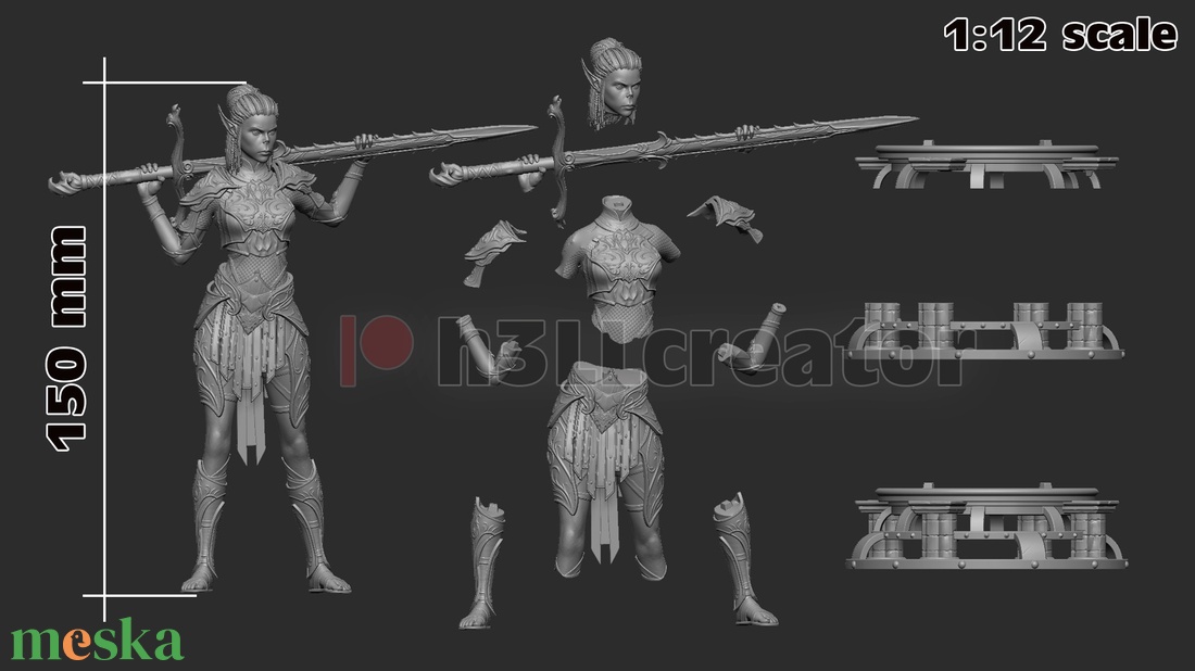 Lae'zel - Baldur's gate 3 - művészet - makett, modell - Meska.hu Lae'zel - Baldur's gate 3 - művészet - makett, modell - Meska.hu