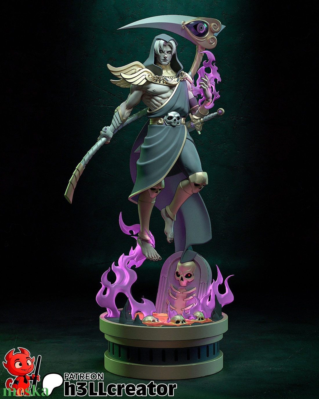 Thanatos - Hades 3 - művészet - makett, modell - Meska.hu