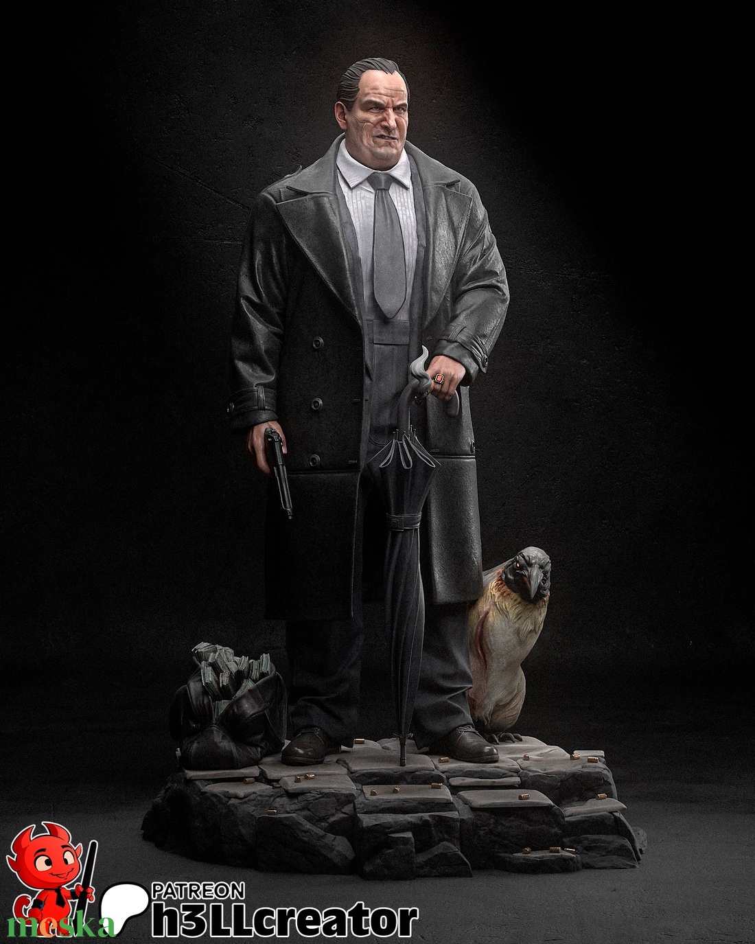 Penguin - Batman - művészet - makett, modell - Meska.hu
