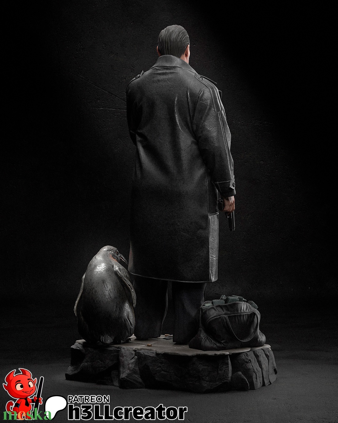 Penguin - Batman - művészet - makett, modell - Meska.hu