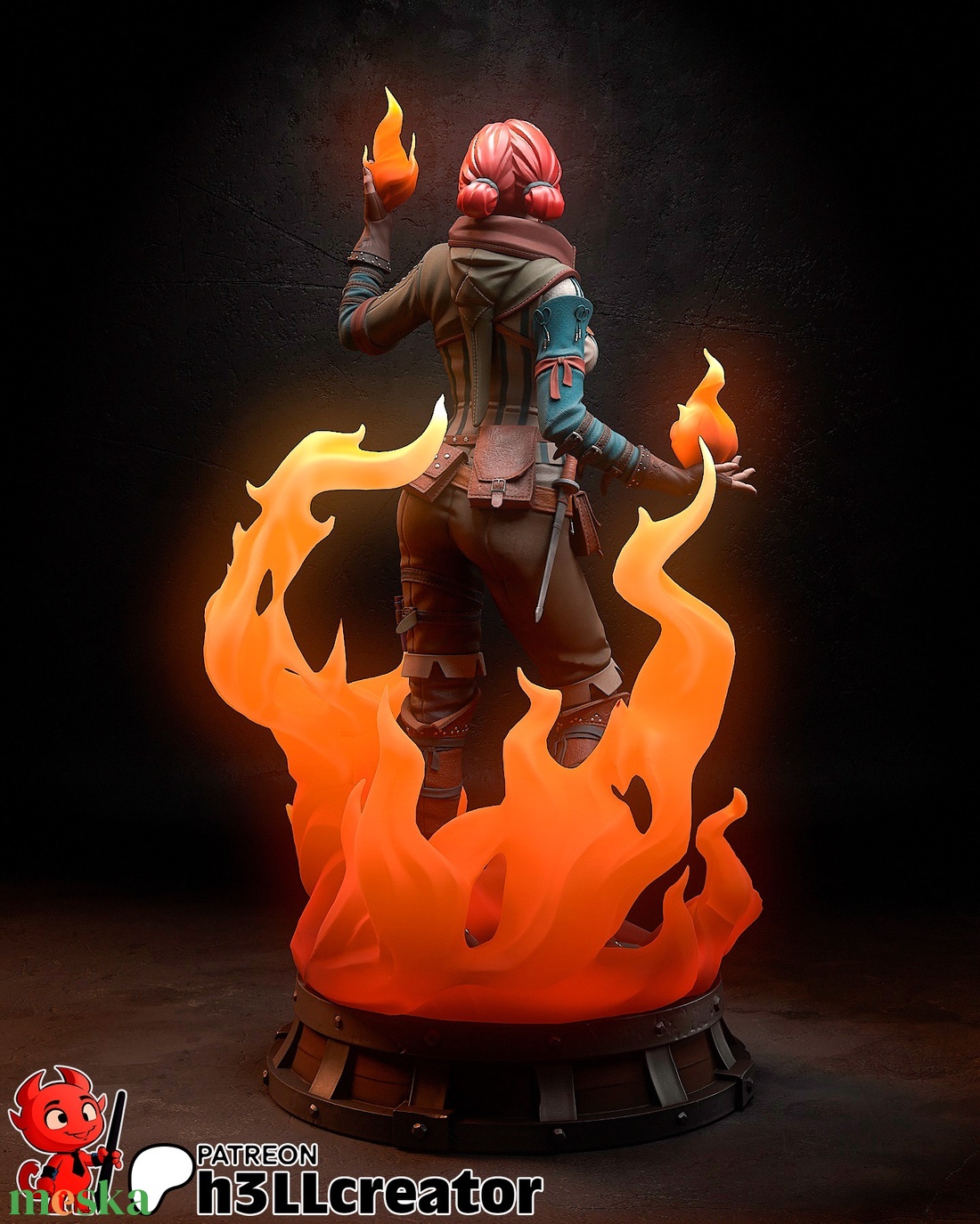 Triss Merigold - The Witcher - művészet - makett, modell - Meska.hu