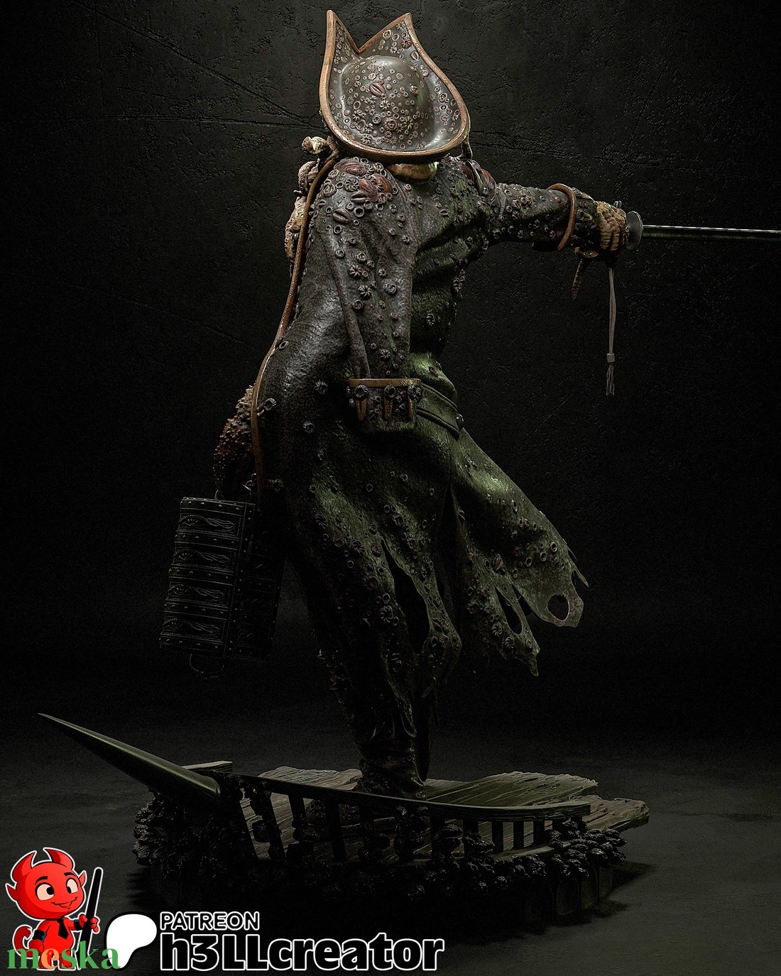 Davy Jones - Pirates of the Caribbean - művészet - makett, modell - Meska.hu Davy Jones - Pirates of the Caribbean - művészet - makett, modell - Meska.hu