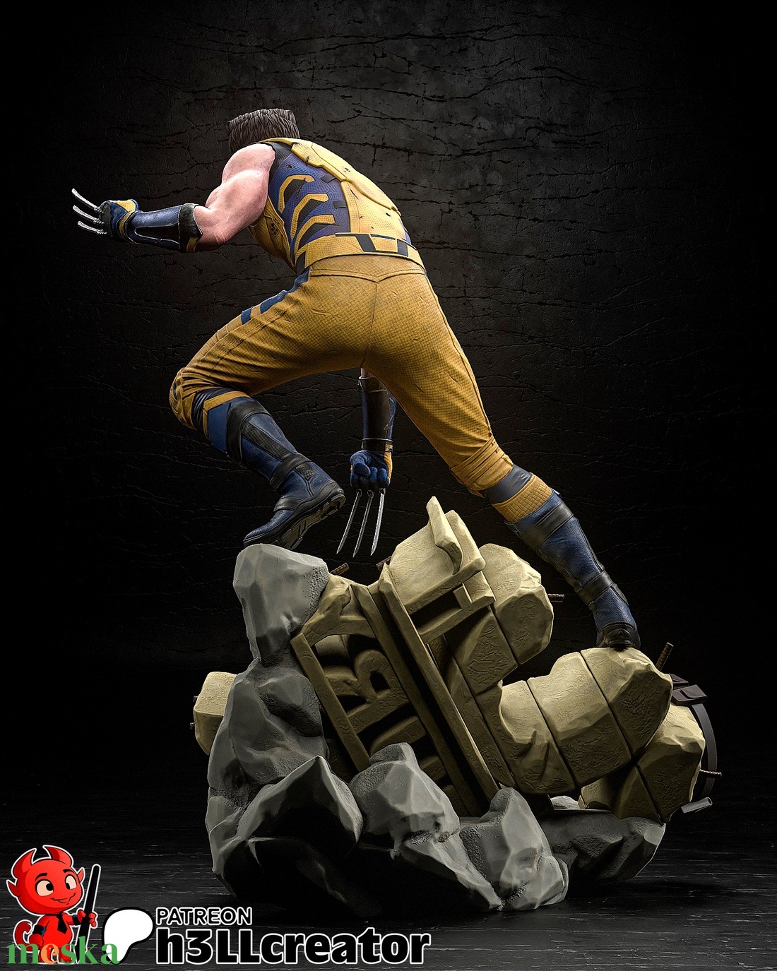 Wolverine - Deadpool and Wolverine - művészet - makett, modell - Meska.hu Wolverine - Deadpool and Wolverine - művészet - makett, modell - Meska.hu