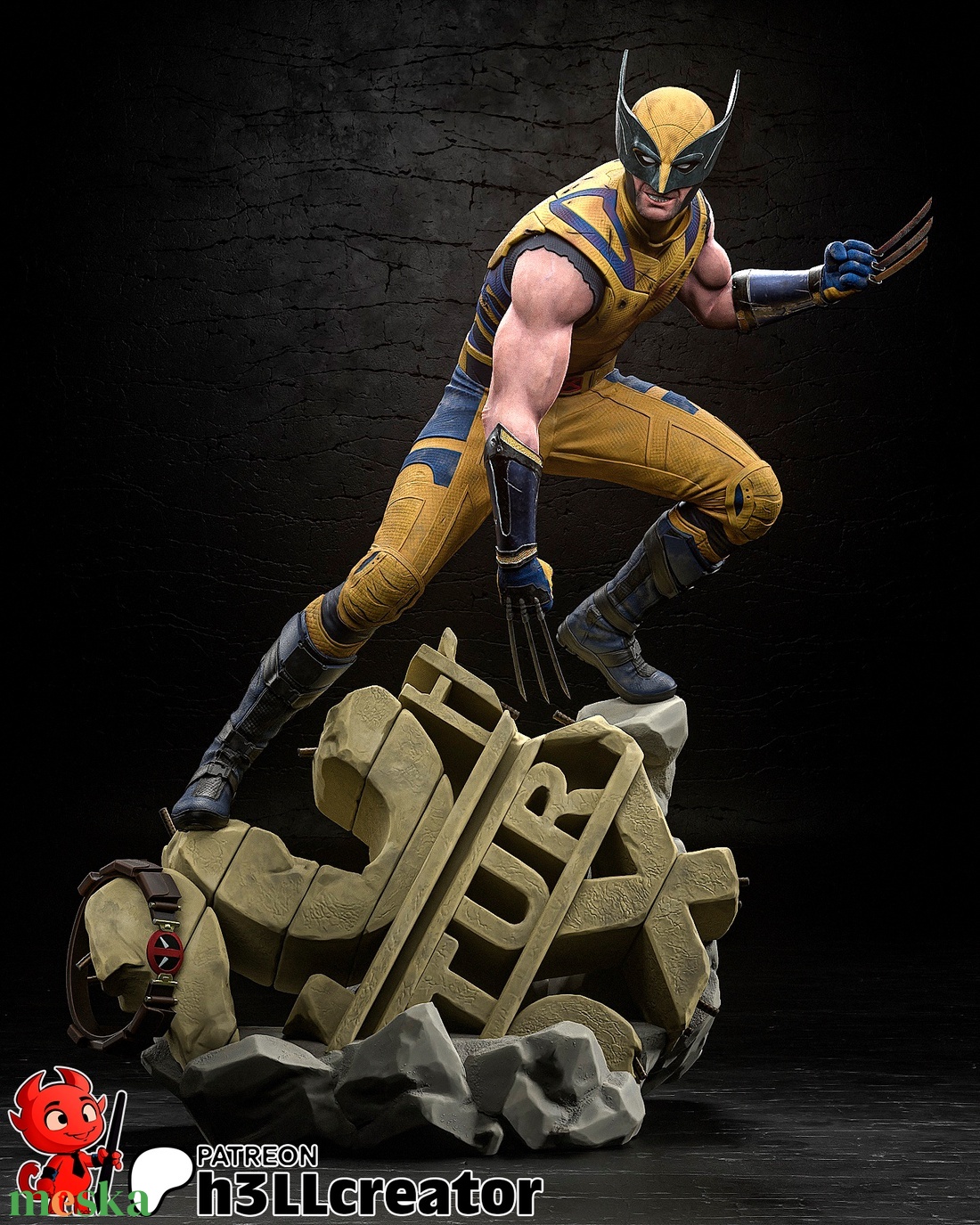 Wolverine - Deadpool and Wolverine - művészet - makett, modell - Meska.hu Wolverine - Deadpool and Wolverine - művészet - makett, modell - Meska.hu