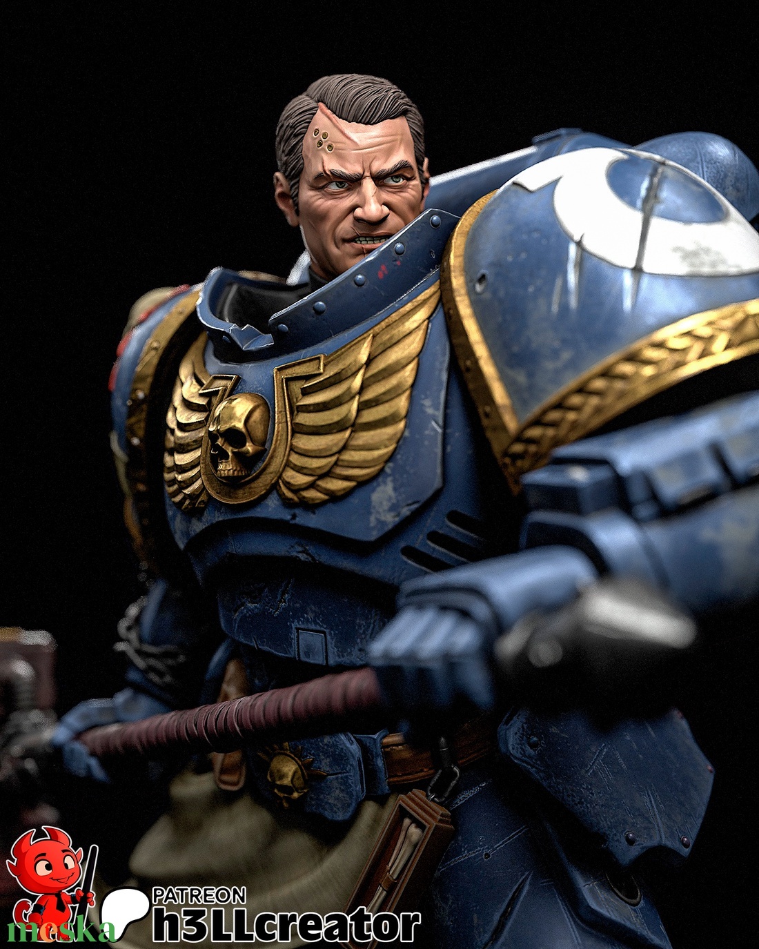 Titus - Warhammer 40k Space Marine 2 - művészet - makett, modell - Meska.hu Titus - Warhammer 40k Space Marine 2 - művészet - makett, modell - Meska.hu