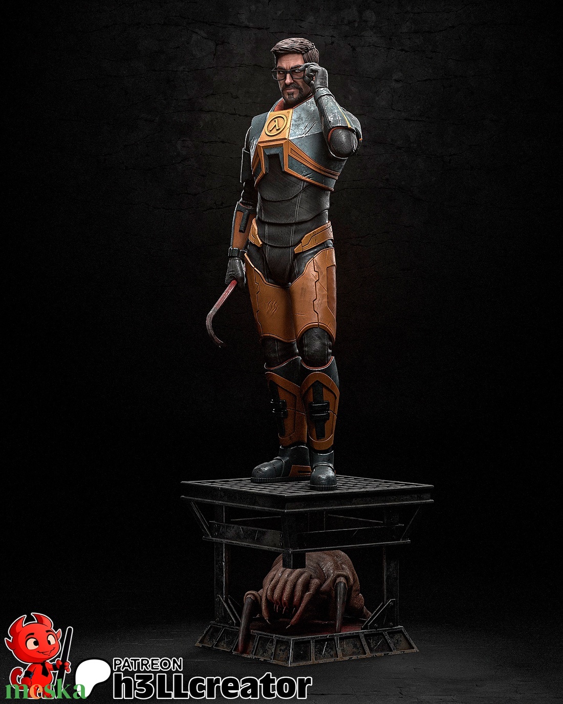 Gordon Freeman - Half Life 2 - művészet - makett, modell - Meska.hu Gordon Freeman - Half Life 2 - művészet - makett, modell - Meska.hu