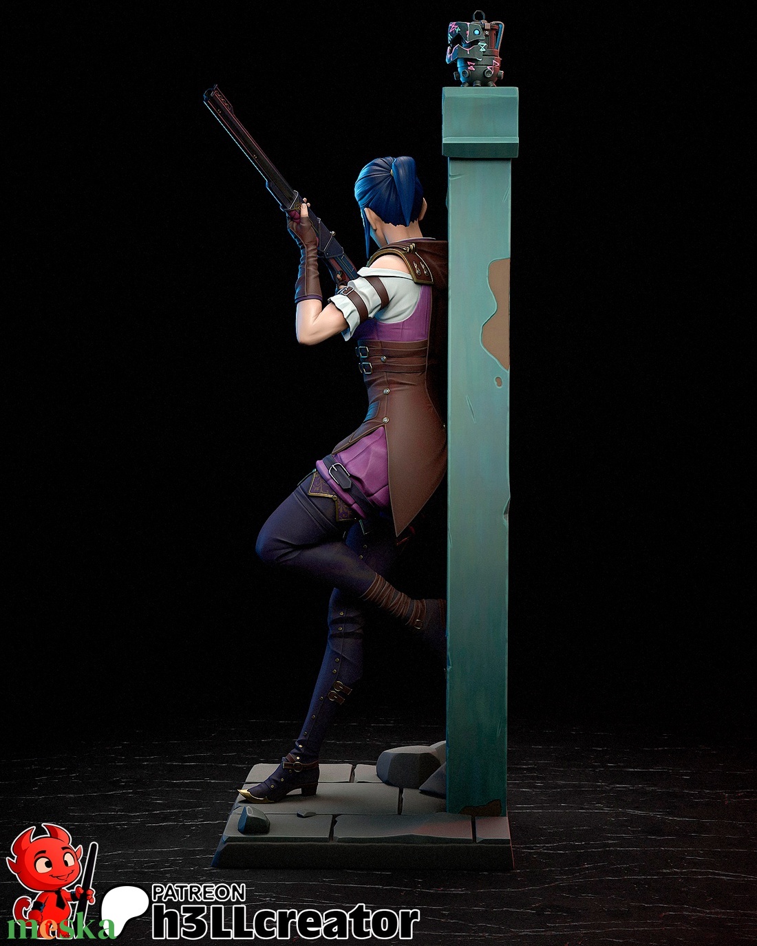 Caitlyn - League of Legends Arcane - művészet - makett, modell - Meska.hu Caitlyn - League of Legends Arcane - művészet - makett, modell - Meska.hu