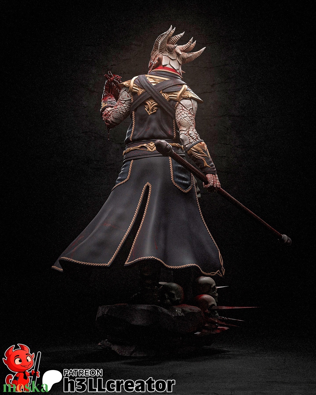 Dark Urge - Baldur's gate 3 - művészet - makett, modell - Meska.hu Dark Urge - Baldur's gate 3 - művészet - makett, modell - Meska.hu