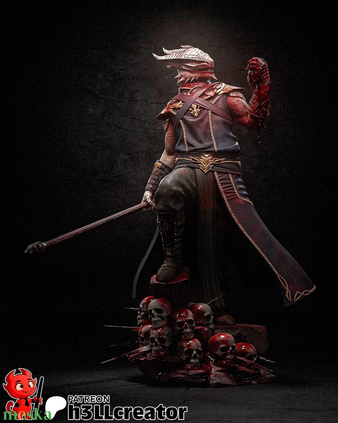 Dark Urge - Baldur's gate 3 - művészet - makett, modell - Meska.hu Dark Urge - Baldur's gate 3 - művészet - makett, modell - Meska.hu