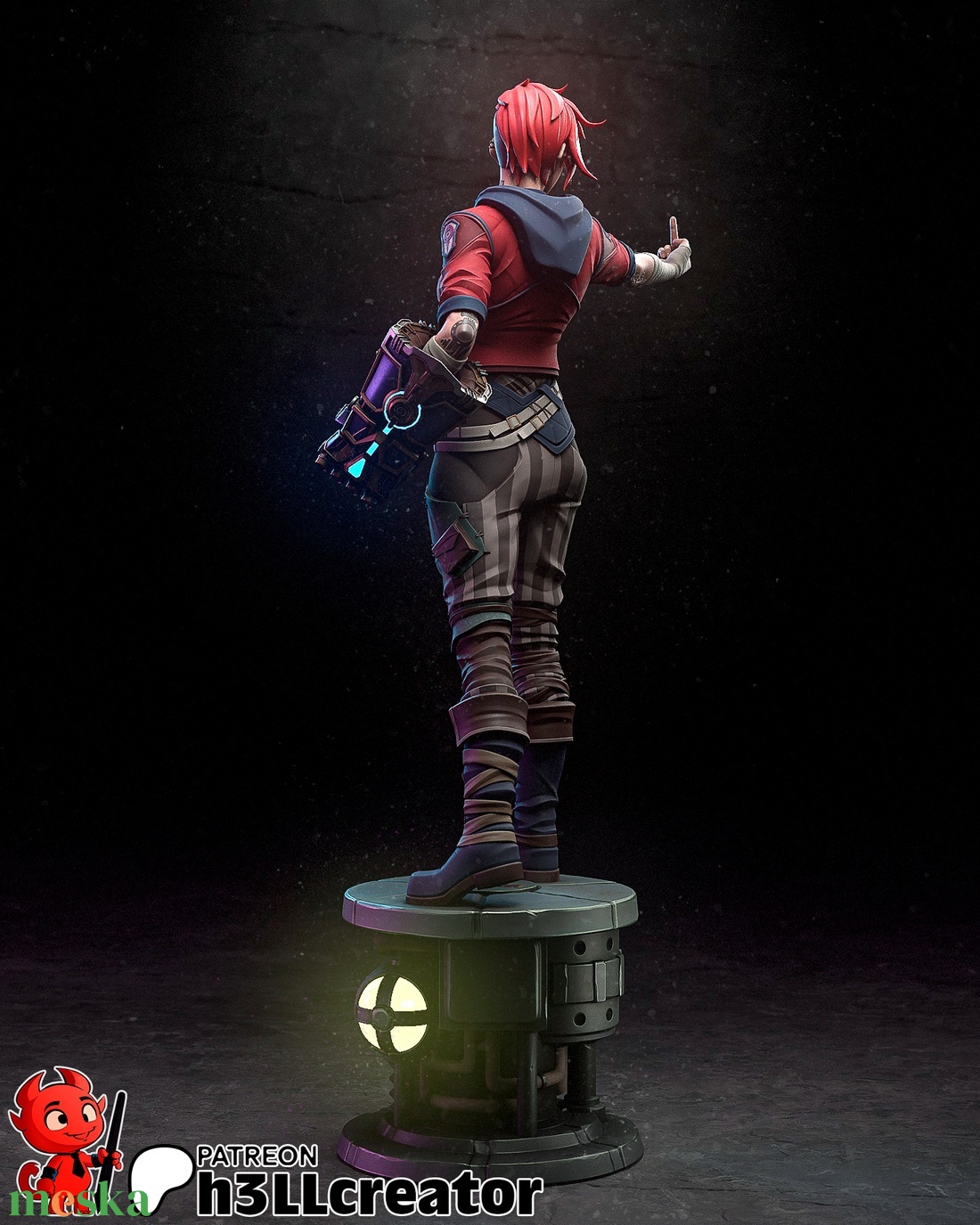 Vi - League of Legends Arcane - művészet - makett, modell - Meska.hu Vi - League of Legends Arcane - művészet - makett, modell - Meska.hu