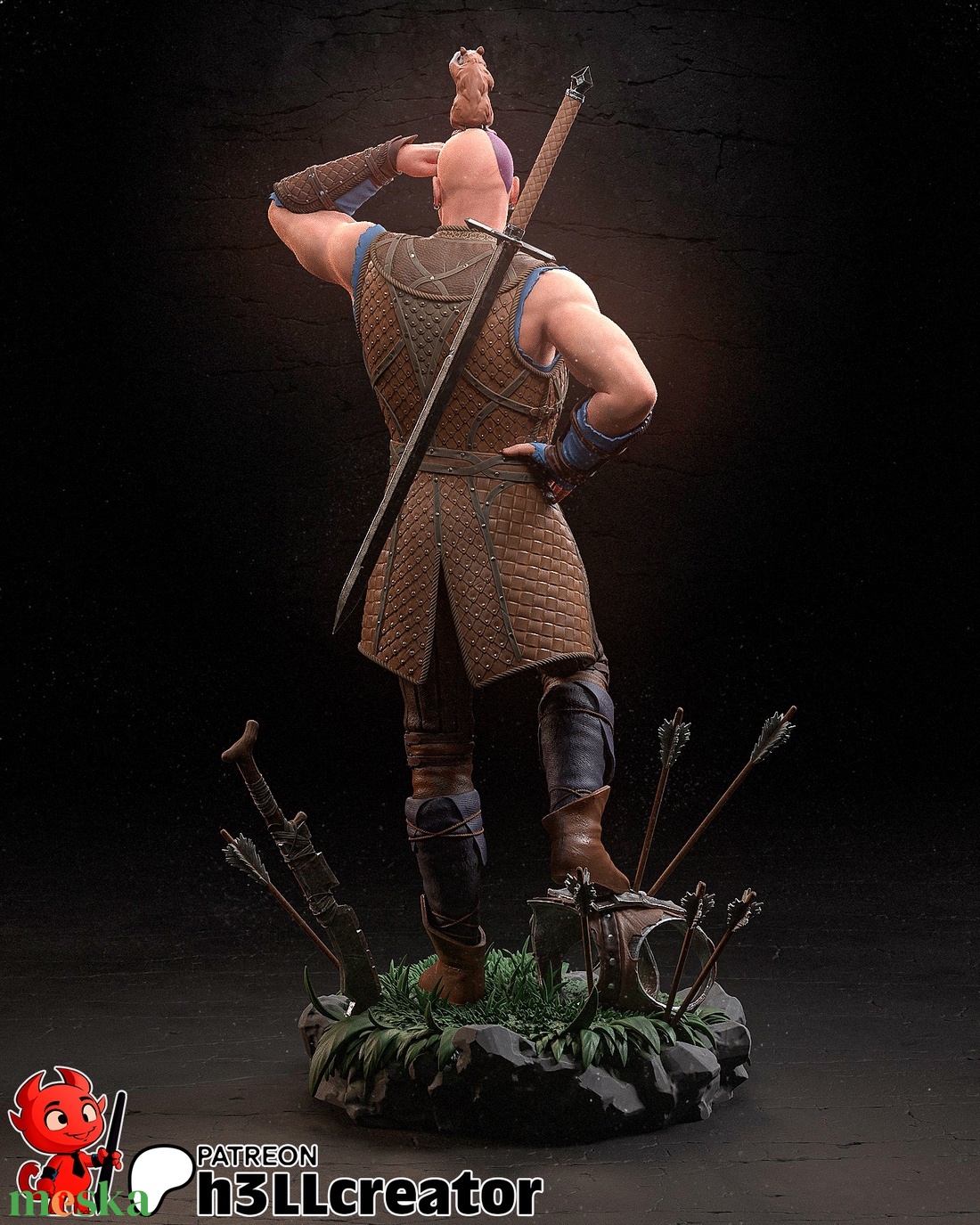 Minsc - Baldur's gate 3 - művészet - makett, modell - Meska.hu Minsc - Baldur's gate 3 - művészet - makett, modell - Meska.hu
