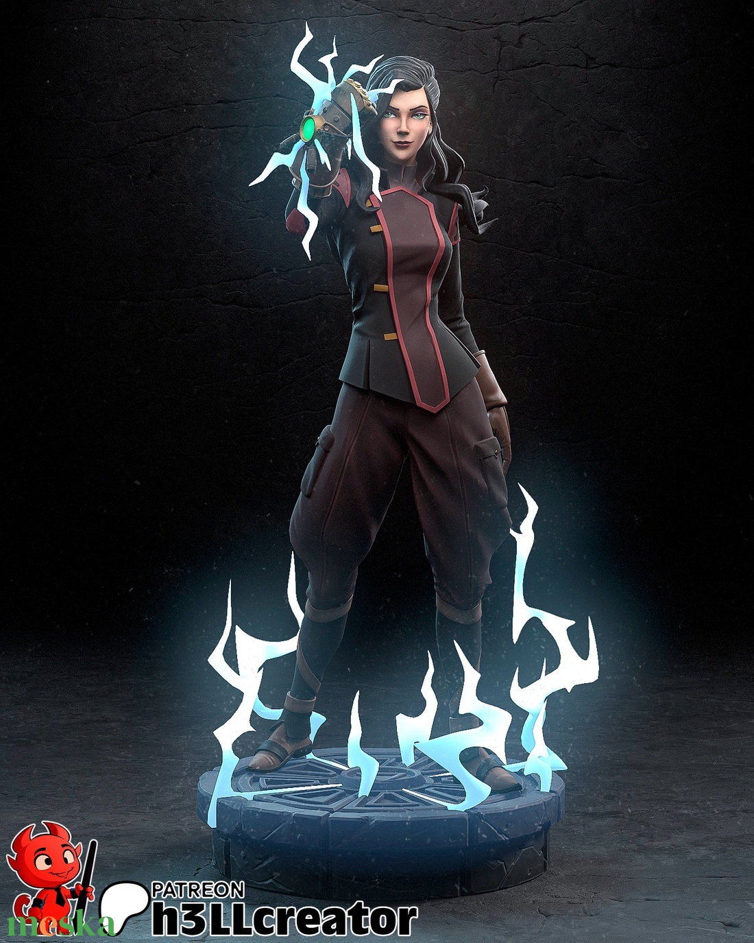 Asami Sato - Legend of Korra - művészet - makett, modell - Meska.hu Asami Sato - Legend of Korra - művészet - makett, modell - Meska.hu